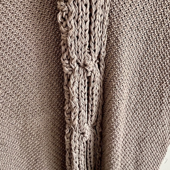 Nordstrom Brand Classiques Entier Open Sweater Chunky Knit Neutral Color Size L - Picture 2 of 7